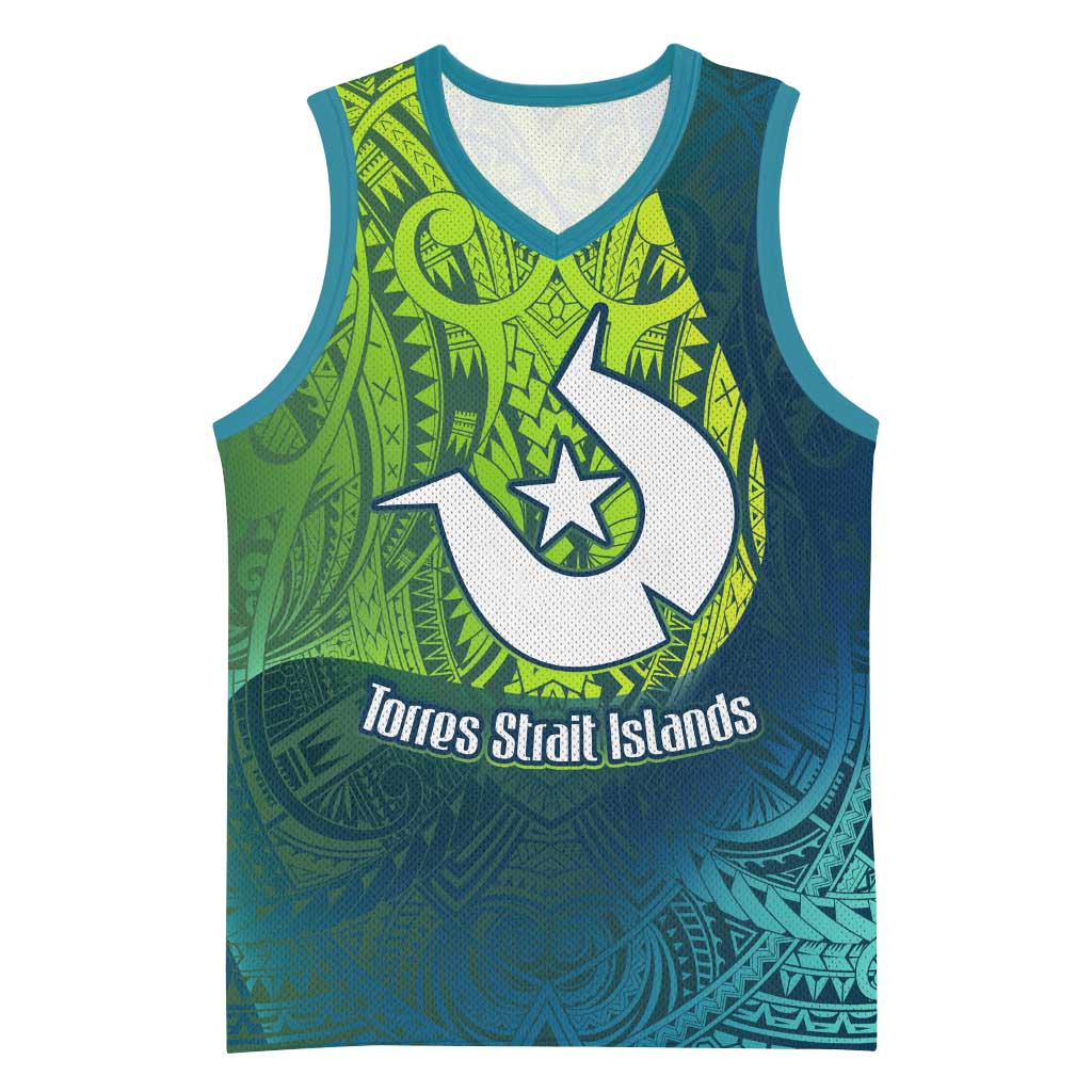Torres Strait Islands Basketball Jersey Vibrant Polynesian Tribal Pattern Art