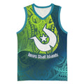 Torres Strait Islands Basketball Jersey Vibrant Polynesian Tribal Pattern Art