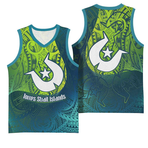 Torres Strait Islands Basketball Jersey Vibrant Polynesian Tribal Pattern Art
