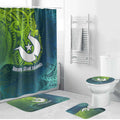 Torres Strait Islands Bathroom Set Vibrant Polynesian Tribal Pattern Art
