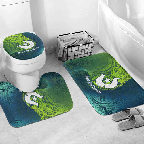 Torres Strait Islands Bathroom Set Vibrant Polynesian Tribal Pattern Art