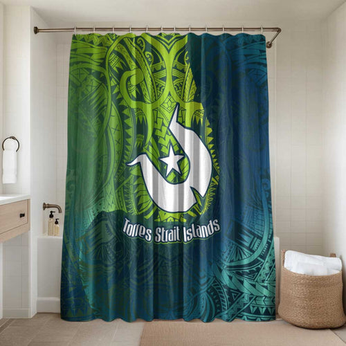 Torres Strait Islands Bathroom Set Vibrant Polynesian Tribal Pattern Art
