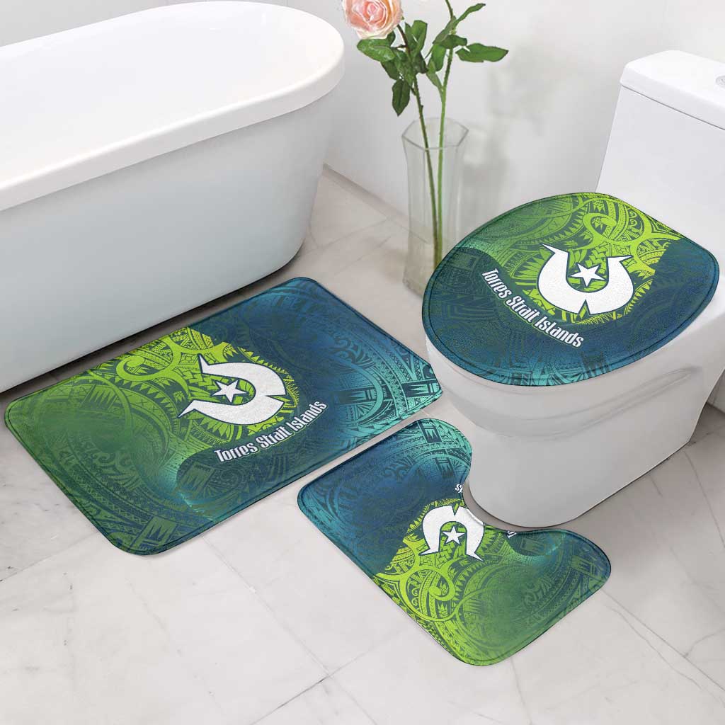 Torres Strait Islands Bathroom Set Vibrant Polynesian Tribal Pattern Art