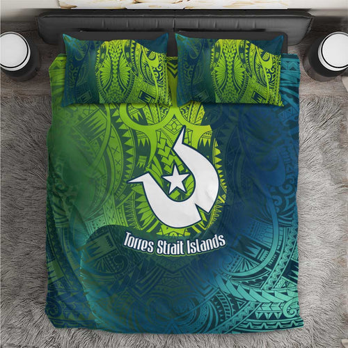 Torres Strait Islands Bedding Set Vibrant Polynesian Tribal Pattern Art