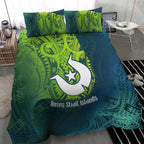 Torres Strait Islands Bedding Set Vibrant Polynesian Tribal Pattern Art