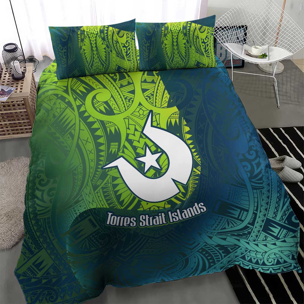 Torres Strait Islands Bedding Set Vibrant Polynesian Tribal Pattern Art