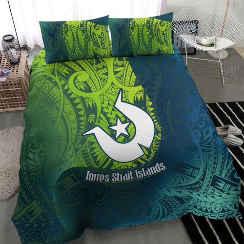 Torres Strait Islands Bedding Set Vibrant Polynesian Tribal Pattern Art