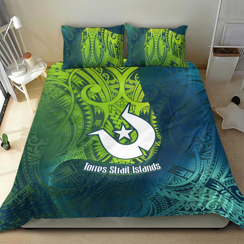 Torres Strait Islands Bedding Set Vibrant Polynesian Tribal Pattern Art