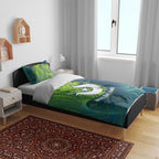 Torres Strait Islands Bedding Set Vibrant Polynesian Tribal Pattern Art