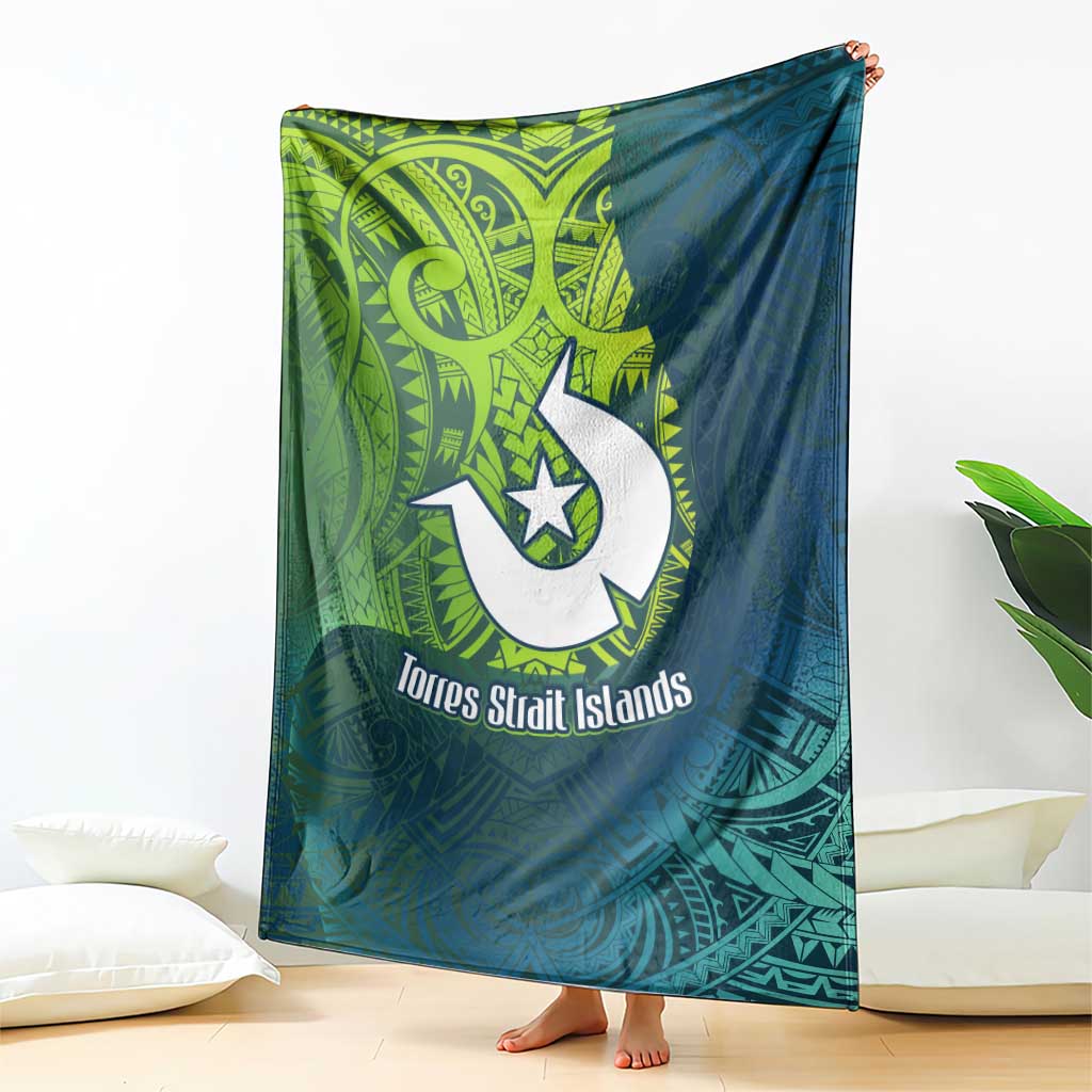 Torres Strait Islands Blanket Vibrant Polynesian Tribal Pattern Art