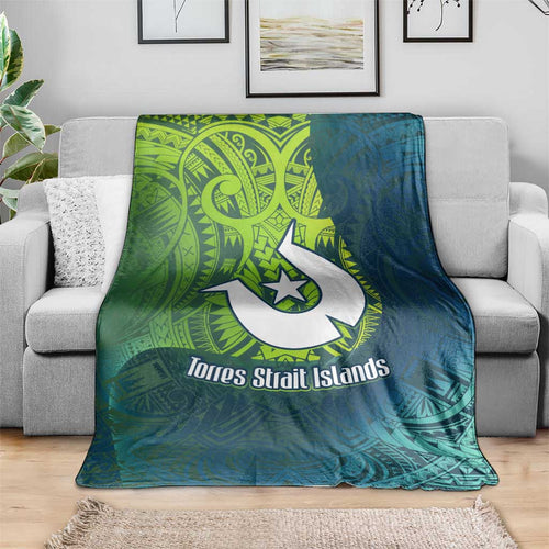 Torres Strait Islands Blanket Vibrant Polynesian Tribal Pattern Art