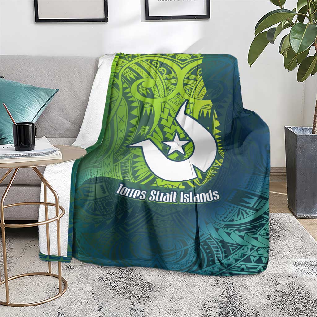 Torres Strait Islands Blanket Vibrant Polynesian Tribal Pattern Art