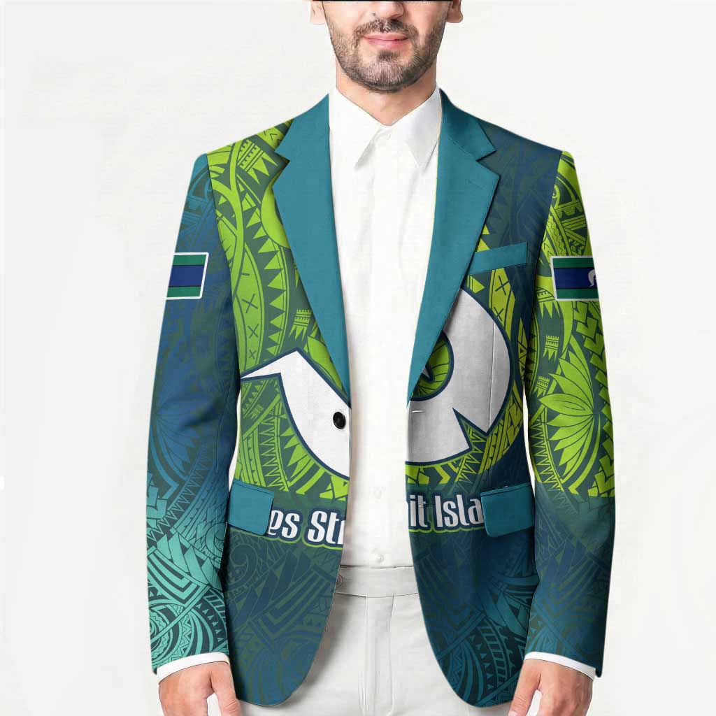 Torres Strait Islands Blazer Vibrant Polynesian Tribal Pattern Art