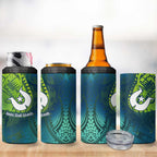 Torres Strait Islands 4 in 1 Can Cooler Tumbler Vibrant Polynesian Tribal Pattern Art