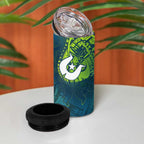 Torres Strait Islands 4 in 1 Can Cooler Tumbler Vibrant Polynesian Tribal Pattern Art