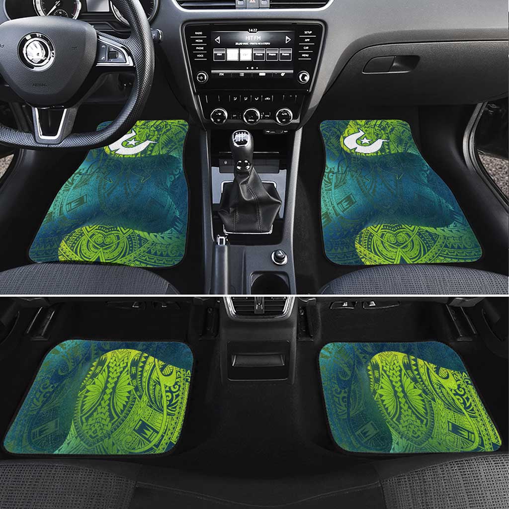 Torres Strait Islands Car Mats Vibrant Polynesian Tribal Pattern Art