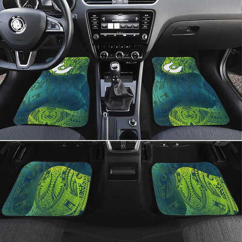 Torres Strait Islands Car Mats Vibrant Polynesian Tribal Pattern Art