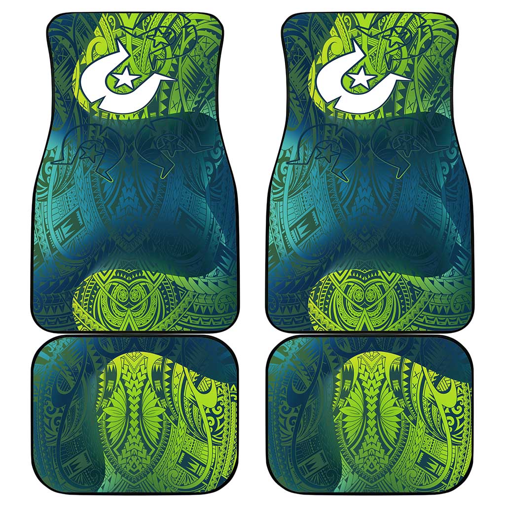Torres Strait Islands Car Mats Vibrant Polynesian Tribal Pattern Art