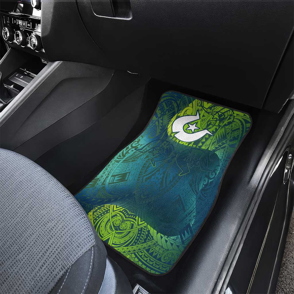 Torres Strait Islands Car Mats Vibrant Polynesian Tribal Pattern Art