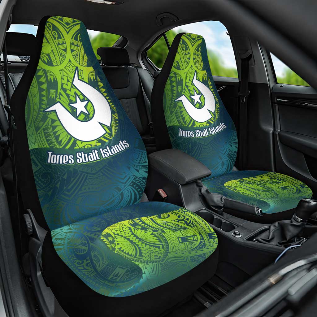 Torres Strait Islands Car Seat Cover Vibrant Polynesian Tribal Pattern Art