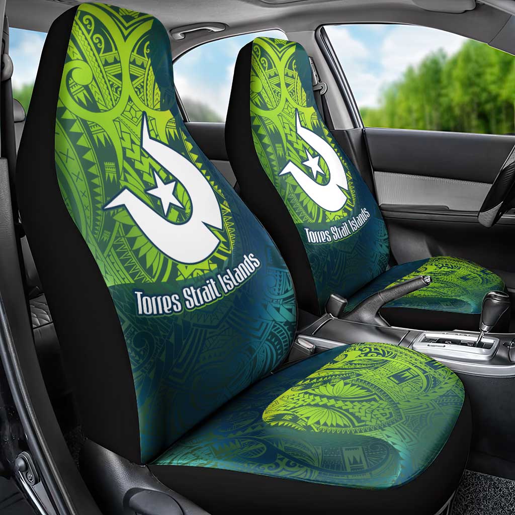 Torres Strait Islands Car Seat Cover Vibrant Polynesian Tribal Pattern Art