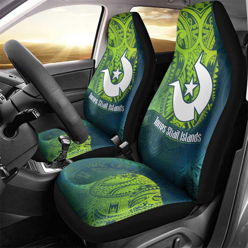 Torres Strait Islands Car Seat Cover Vibrant Polynesian Tribal Pattern Art