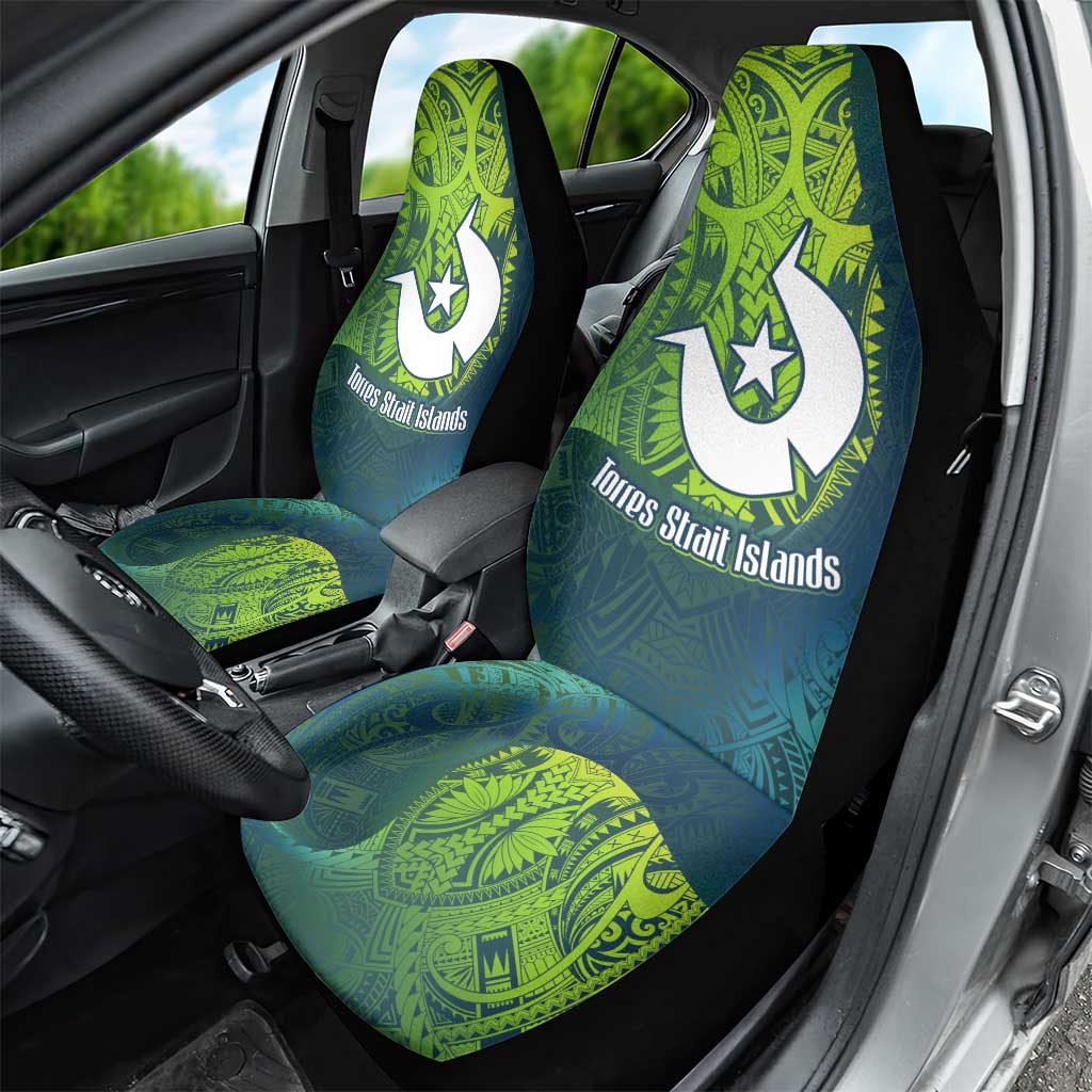 Torres Strait Islands Car Seat Cover Vibrant Polynesian Tribal Pattern Art