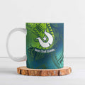 Torres Strait Islands Ceramic Mug Vibrant Polynesian Tribal Pattern Art