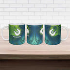 Torres Strait Islands Ceramic Mug Vibrant Polynesian Tribal Pattern Art