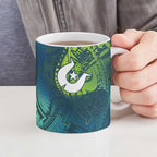 Torres Strait Islands Ceramic Mug Vibrant Polynesian Tribal Pattern Art