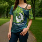 Torres Strait Islands Cross Shoulder Shirt Vibrant Polynesian Tribal Pattern Art