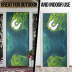 Torres Strait Islands Door Cover Vibrant Polynesian Tribal Pattern Art