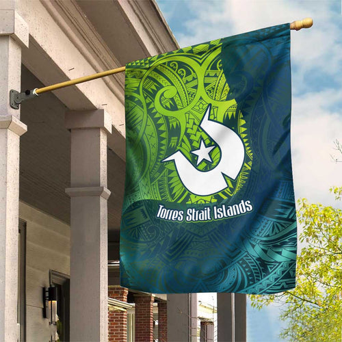 Torres Strait Islands Garden Flag Vibrant Polynesian Tribal Pattern Art