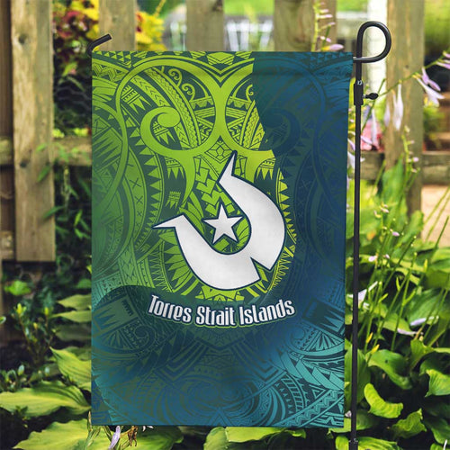 Torres Strait Islands Garden Flag Vibrant Polynesian Tribal Pattern Art