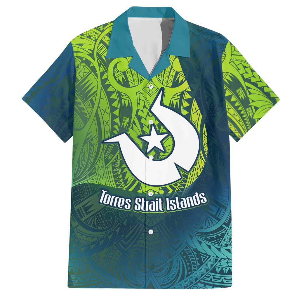 Torres Strait Islands Hawaiian Shirt Vibrant Polynesian Tribal Pattern Art