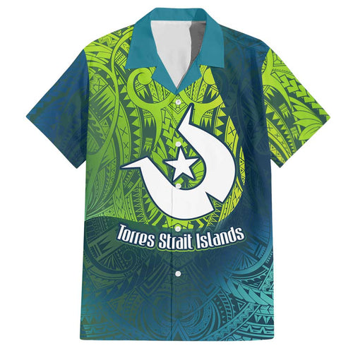 Torres Strait Islands Hawaiian Shirt Vibrant Polynesian Tribal Pattern Art