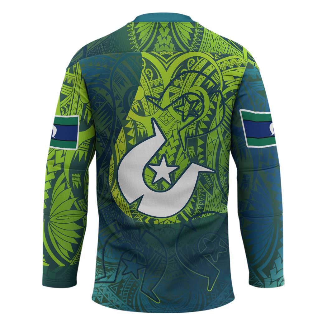 Torres Strait Islands Hockey Jersey Vibrant Polynesian Tribal Pattern Art