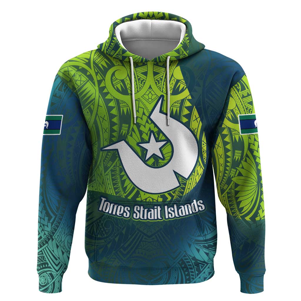 Torres Strait Islands Hoodie Vibrant Polynesian Tribal Pattern Art