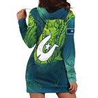 Torres Strait Islands Hoodie Dress Vibrant Polynesian Tribal Pattern Art