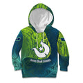 Torres Strait Islands Kid Hoodie Vibrant Polynesian Tribal Pattern Art