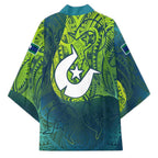 Torres Strait Islands Kimono Vibrant Polynesian Tribal Pattern Art