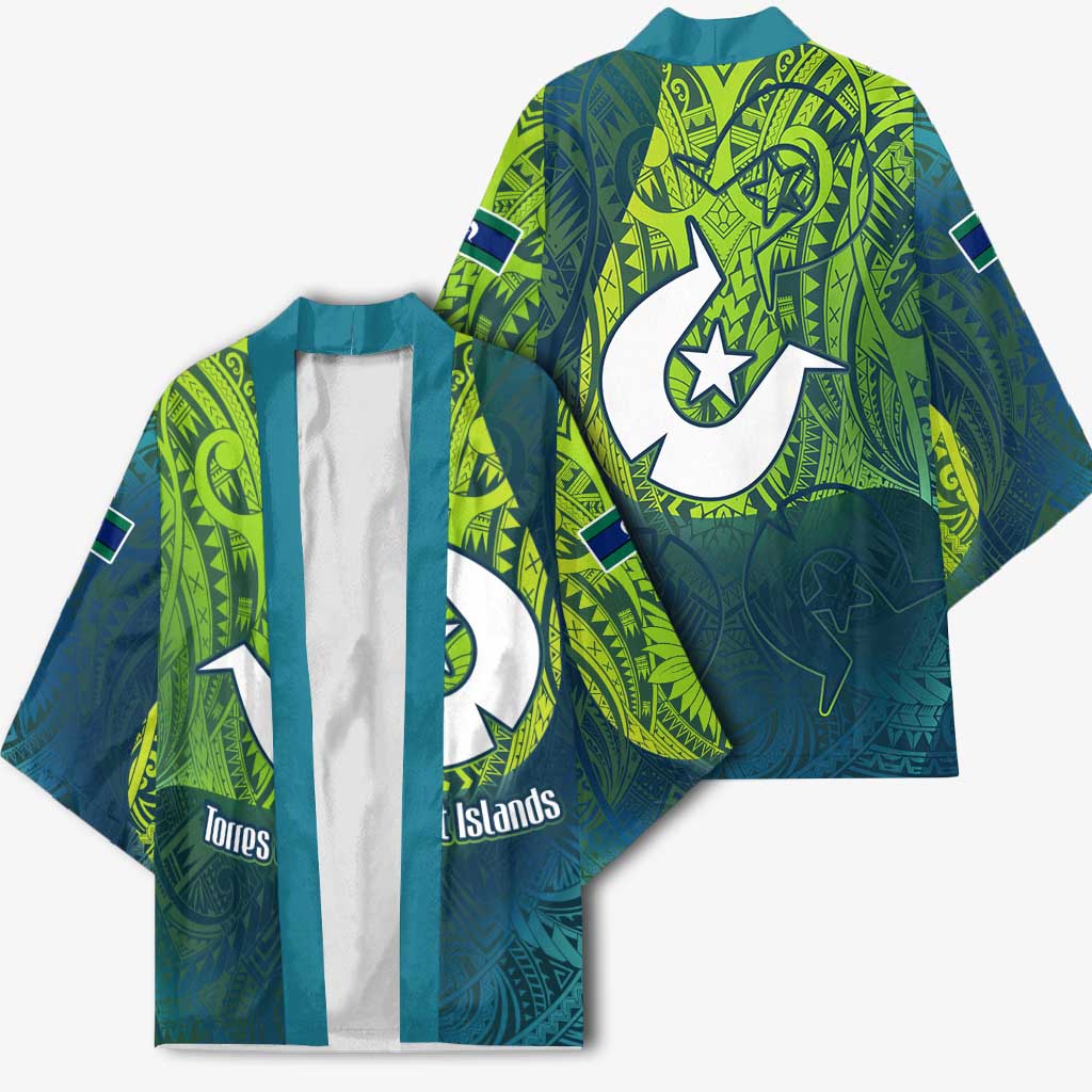 Torres Strait Islands Kimono Vibrant Polynesian Tribal Pattern Art