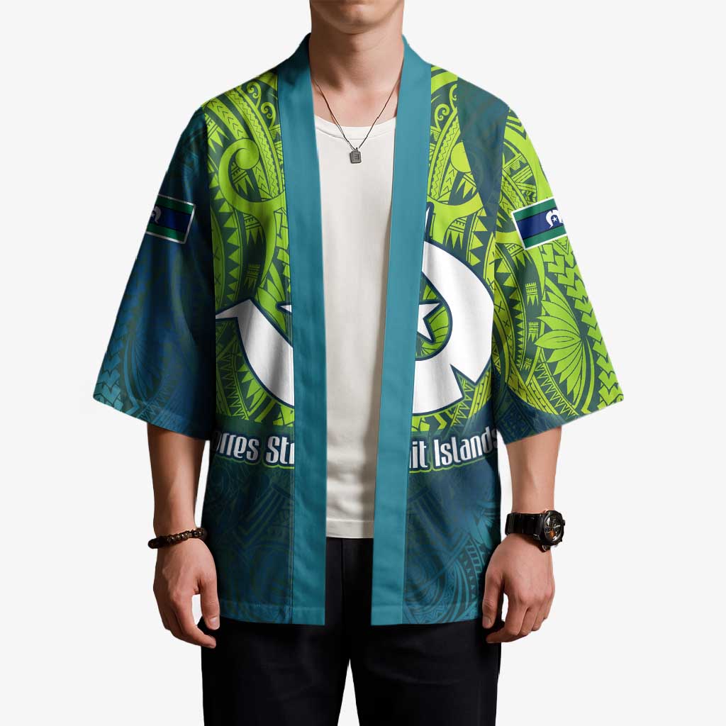Torres Strait Islands Kimono Vibrant Polynesian Tribal Pattern Art