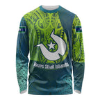 Torres Strait Islands Long Sleeve Shirt Vibrant Polynesian Tribal Pattern Art
