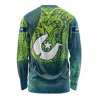 Torres Strait Islands Long Sleeve Shirt Vibrant Polynesian Tribal Pattern Art