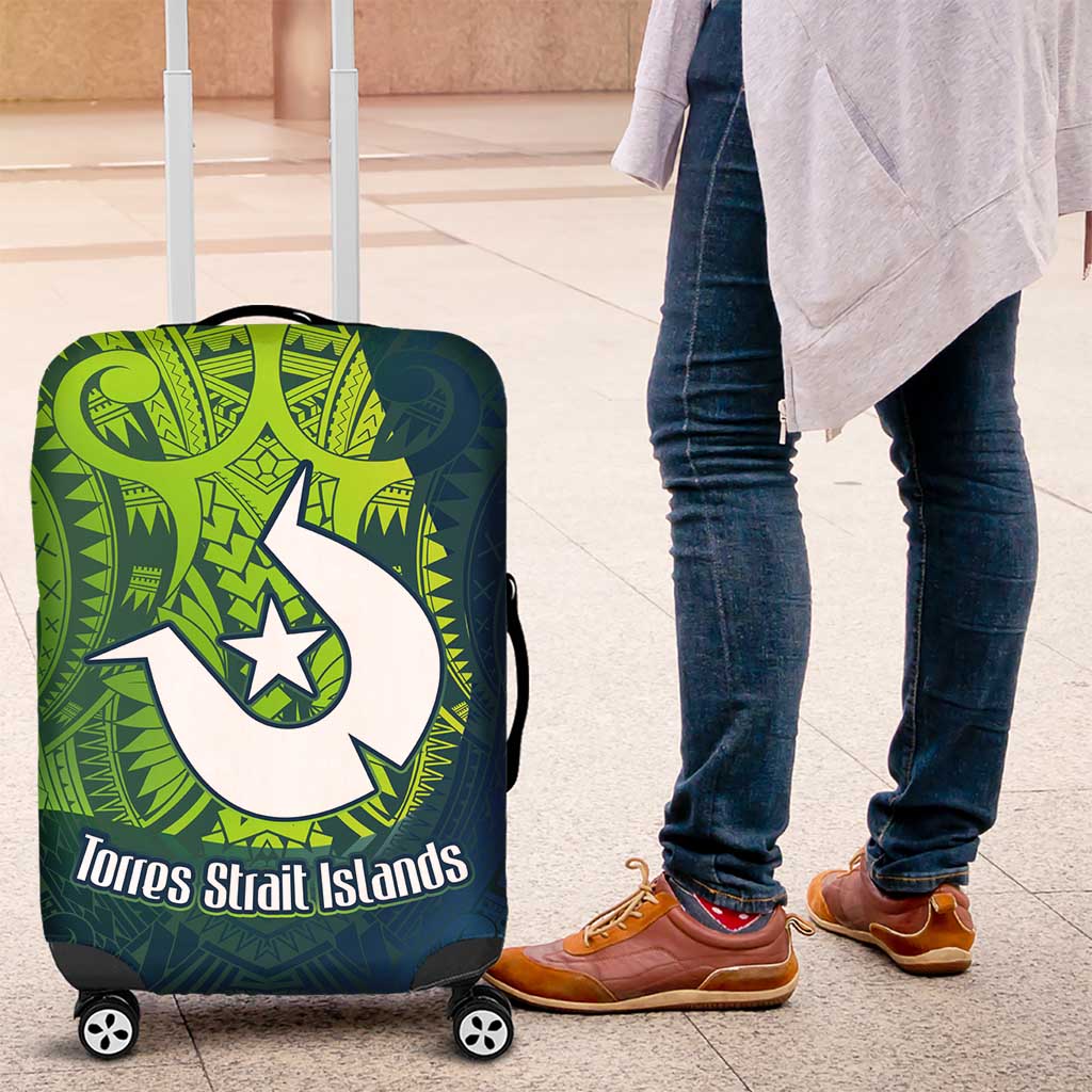 Torres Strait Islands Luggage Cover Vibrant Polynesian Tribal Pattern Art
