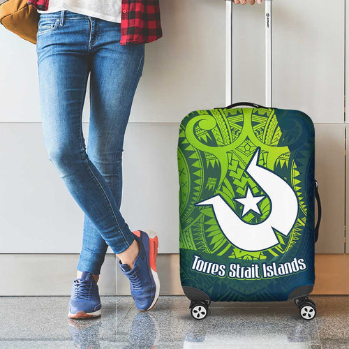 Torres Strait Islands Luggage Cover Vibrant Polynesian Tribal Pattern Art