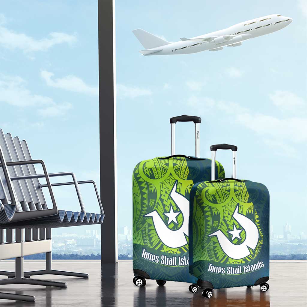 Torres Strait Islands Luggage Cover Vibrant Polynesian Tribal Pattern Art