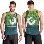 Torres Strait Islands Men Tank Top Vibrant Polynesian Tribal Pattern Art