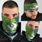Torres Strait Islands Neck Gaiter Vibrant Polynesian Tribal Pattern Art